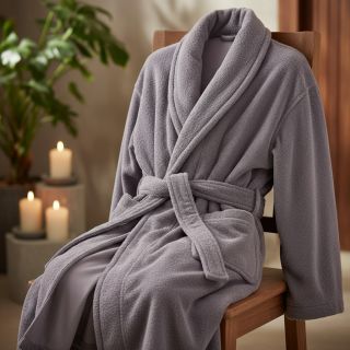 Stretch toweling old purple