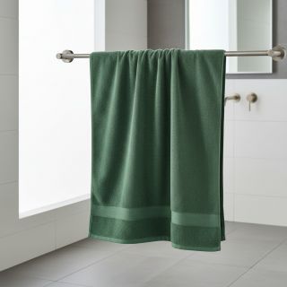Stretch toweling dark green