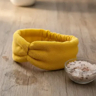 Stretch toweling light yellow
