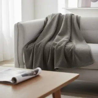 Stretch toweling anthracite