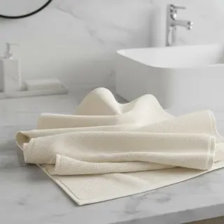 Stretch toweling ecru