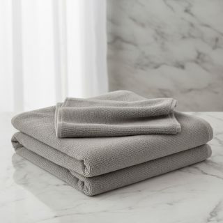 Stretch toweling light grey