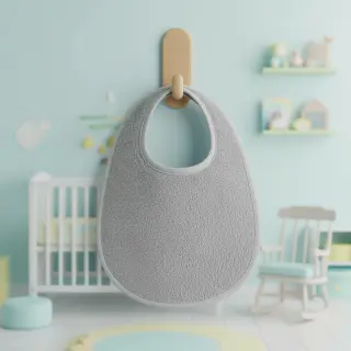 Stretch toweling light grey