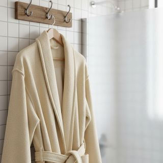 Stretch toweling beige