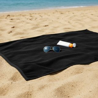 Stretch toweling black