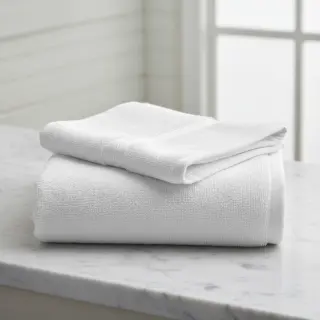 Stretch toweling white