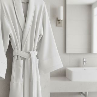 Stretch toweling white