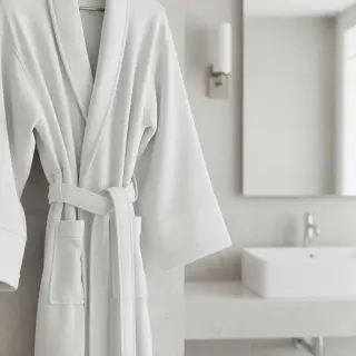 Stretch toweling white