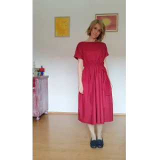 Cotton poplin wine