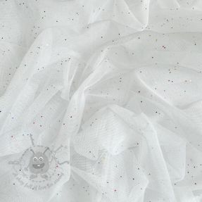 Tulle netting ROYAL MULTI FOIL white
