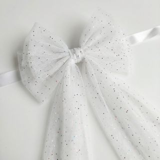 Tulle netting ROYAL MULTI FOIL white