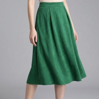 Suede stretch SCUBA dark green