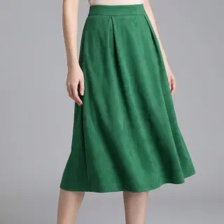 Suede stretch SCUBA dark green