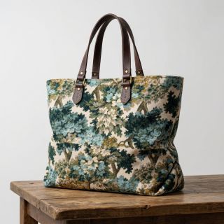 Decoration fabric jacquard Aubusson emeraude