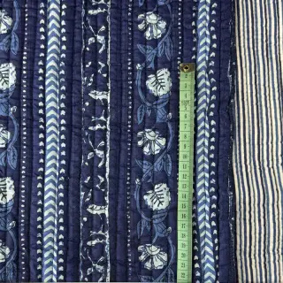 Cotton fabric QUILT Gange bleu