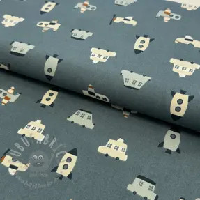 Cotton fabric Vehicles petrol