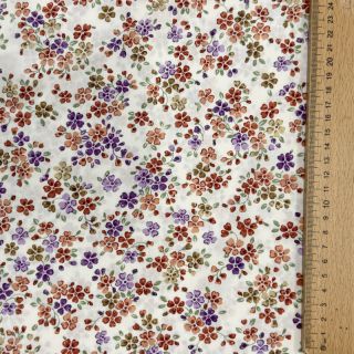 Cotton fabric Simie flowers offwhite digital print