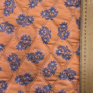 Cotton fabric VOILE STEPPED Daria flower purple digital print