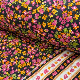 Cotton fabric VOILE STEPPED Ophelia flower digital print