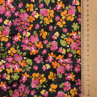 Cotton fabric VOILE STEPPED Ophelia flower digital print