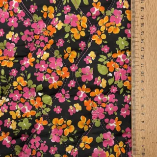 Cotton fabric VOILE STEPPED Ophelia flower digital print