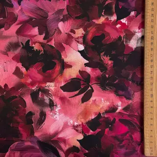 Cotton fabric SATIN Zurie flower digital print