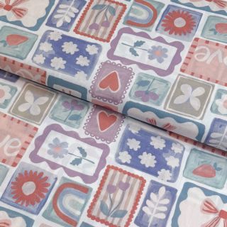 Cotton fabric Patchwork digital print