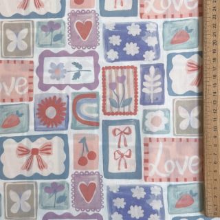 Cotton fabric Patchwork digital print