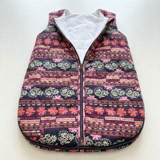 Cotton fabric VOILE STEPPED Daria flower aubergine digital print