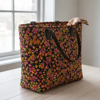 Cotton fabric VOILE STEPPED Ophelia flower digital print