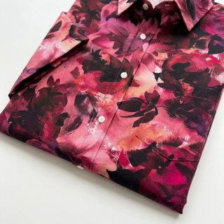 Cotton fabric SATIN Zurie flower digital print