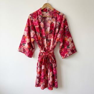 Cotton fabric VOILE Tanja flowers digital print