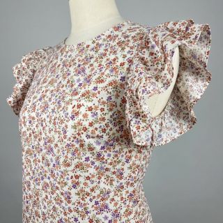 Cotton fabric Simie flowers offwhite digital print