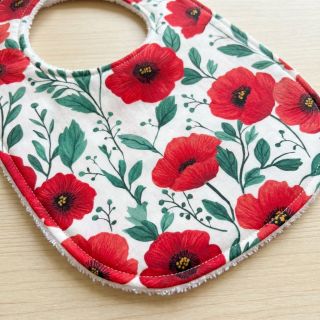 Cotton fabric Poppy offwhite digital print