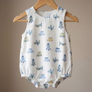 Cotton fabric Vehicles white