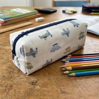 Cotton fabric Vehicles white