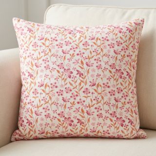 Cotton fabric Fine flowers pink