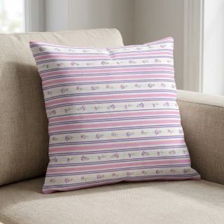 Cotton fabric Fine flowers STRIPE purple