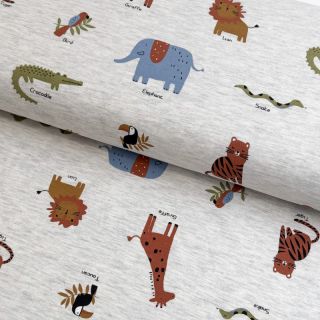 Jersey Safari melange light grey