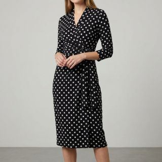 Viscose RADIANCE Polka dot black