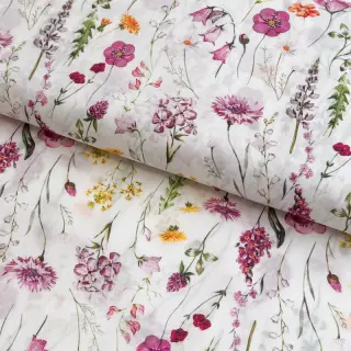 Cotton fabric VOILE Emily flowers digital print