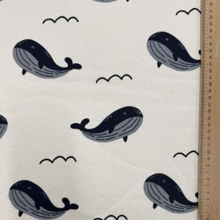 Sweat JOGGING Whales ecru