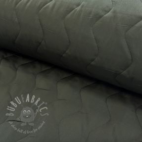 Stepped fabric ZIG ZAG army green