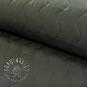 Stepped fabric ZIG ZAG army green