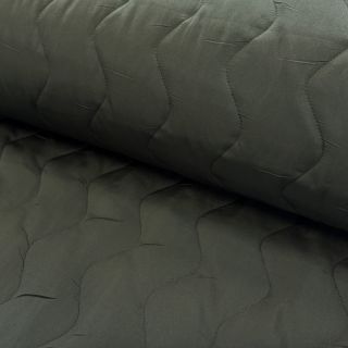 Stepped fabric ZIG ZAG army green