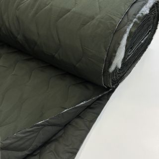 Stepped fabric ZIG ZAG army green