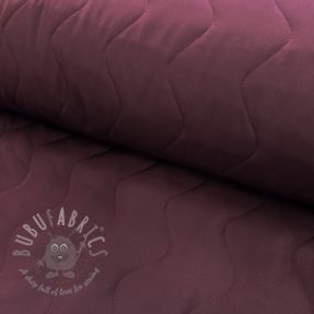 Stepped fabric ZIG ZAG aubergine