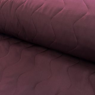Stepped fabric ZIG ZAG aubergine