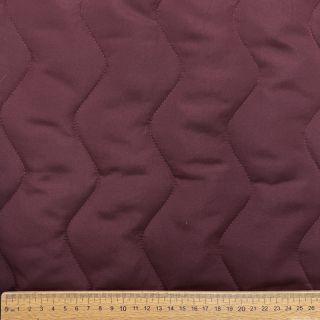 Stepped fabric ZIG ZAG aubergine