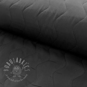 Stepped fabric ZIG ZAG black